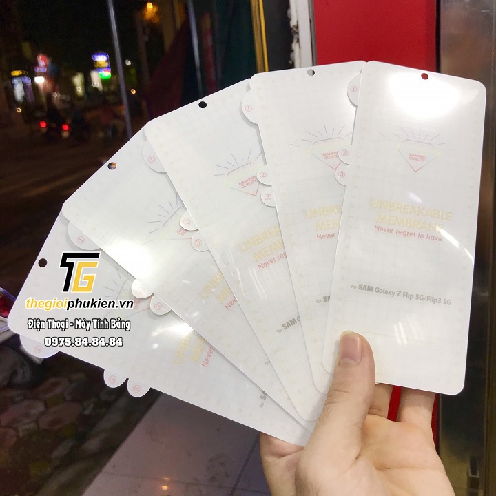 Combo dán PPF trước, sau SamSung Galaxy Z Flip4 5G chống xước, sử dụng được cảm biến siêu âm