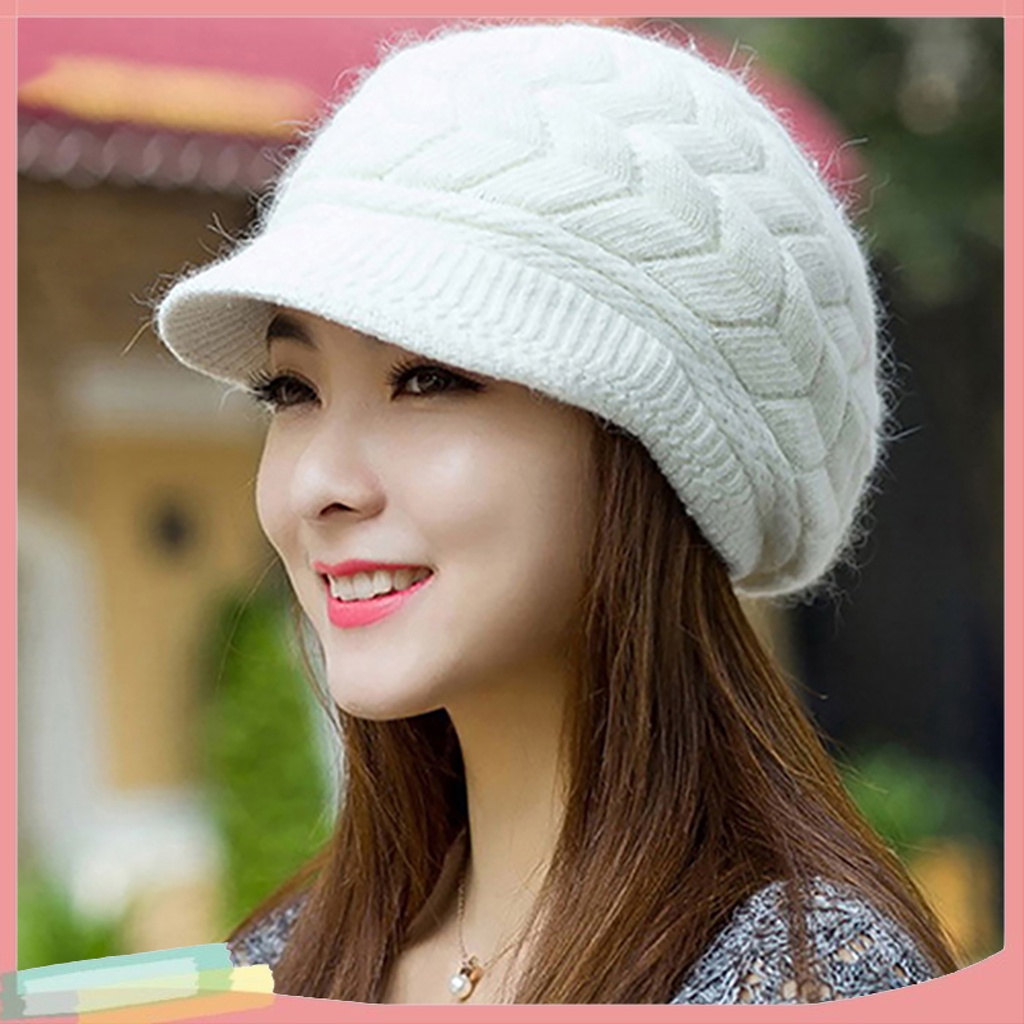 Nón Len Ấm Áp Thời Trang Dành Cho Nữ