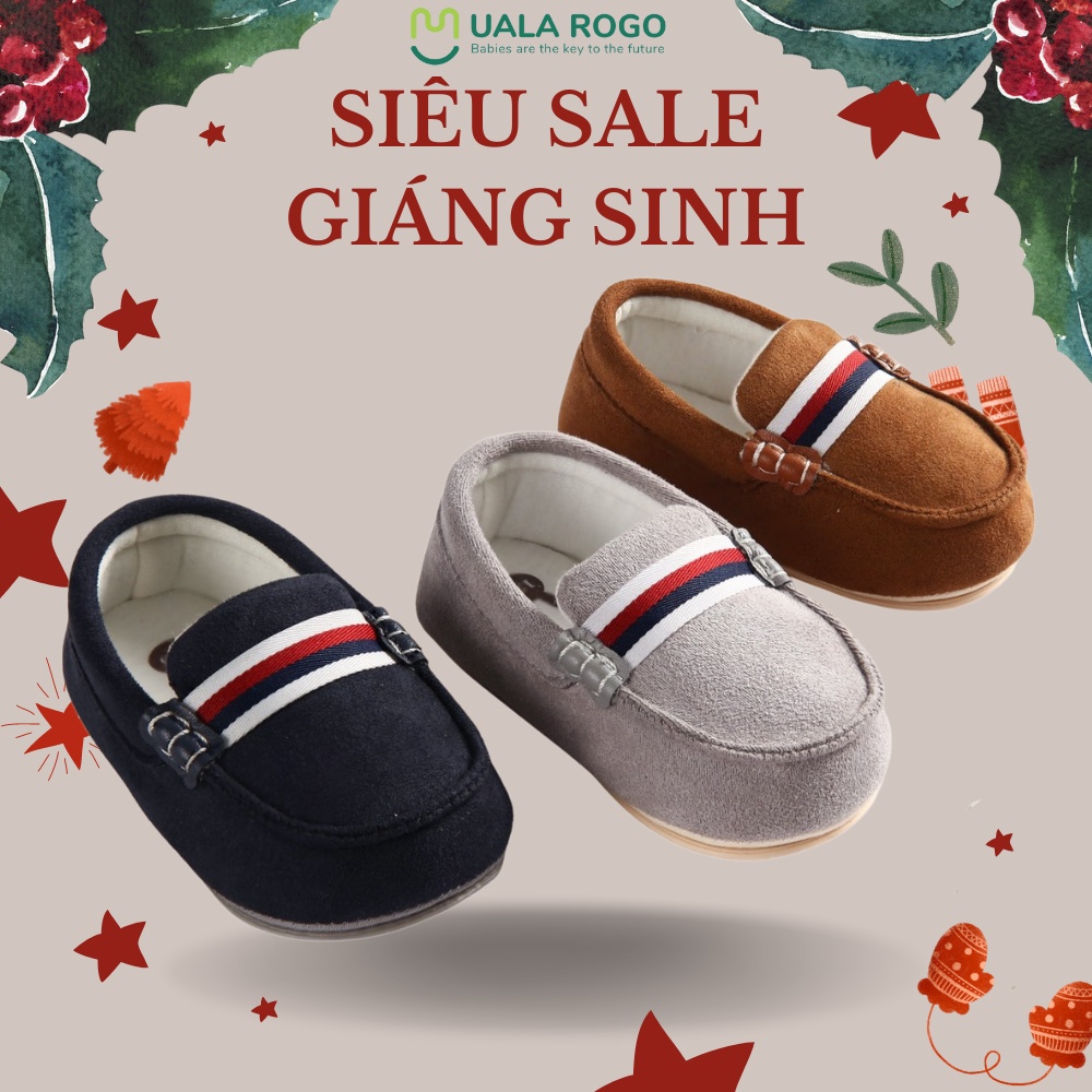 Giày dép tập đi Ualarogo đế cao su chống trượt quai dán êm chân an toàn 5546