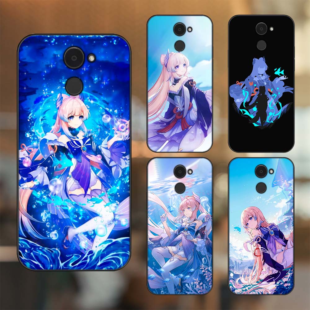 Ốp lưng Huawei Y7 Prime viền đen in hình Sangonomiya Kokomi Genshin Impact