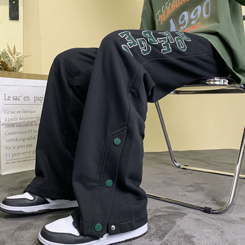 Quần Dài Dáng Rộng Phong Cách Hip Hop Thời Trang Thu Đông Hàng Mới