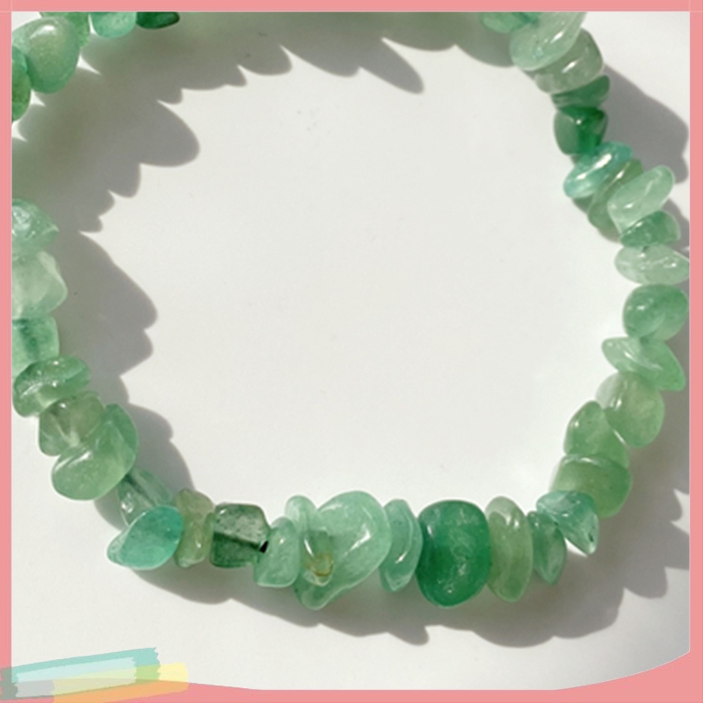 Vòng Tay Hợp Kim Trang Trí Hạt Đá Hình Chữ L Xinh Xắn Cho Nữ