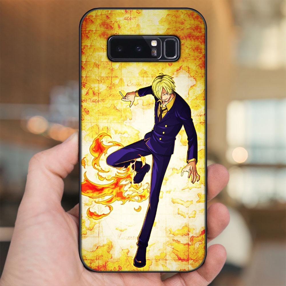 Ốp lưng Samsung Note 8 viền đen in hình Sanji One Piece Đảo Hải Tặc