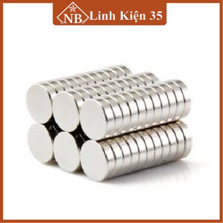 50 nam châm đất hiếm hình tròn 8x2mm