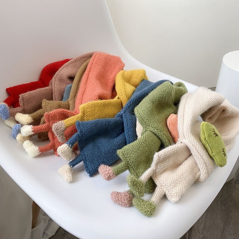 Khăn len quàng cổ nhẹ nhàng, ấm áp cho bé gắn hình đám mây dễ thương