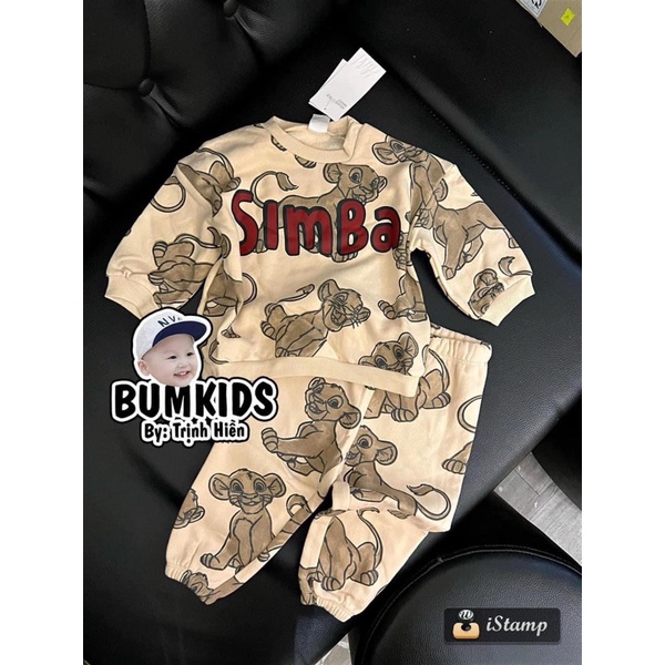 Bộ simba HM AUTH săn sale cho bé