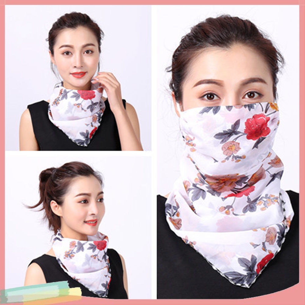 Khăn Choàng Cổ Che Mặt Chống Tia Uv In Họa Tiết Độc Đáo Hợp Thời Trang Cho Nữ