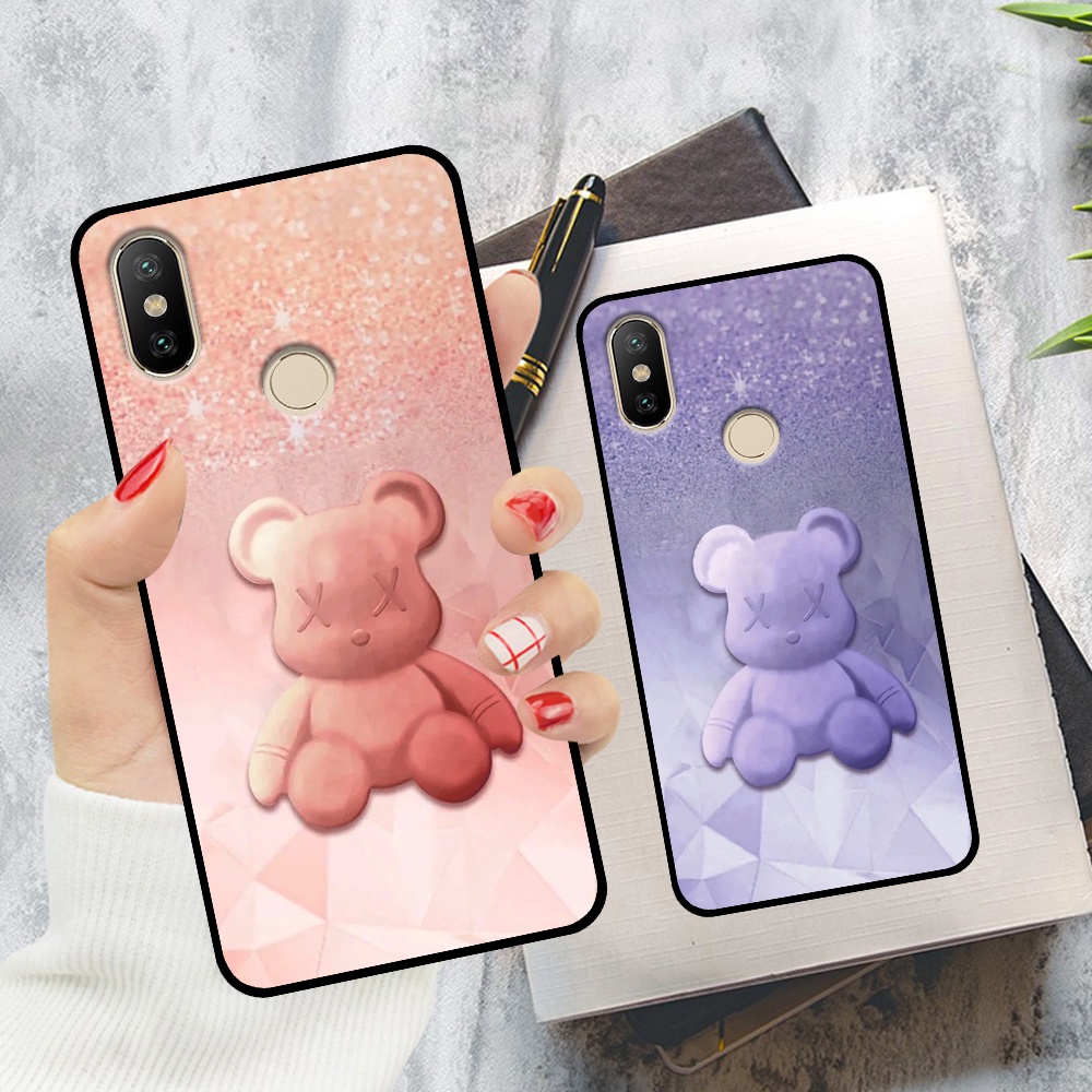 Ốp Xiaomi Mi A2 / Mi 6x in hình Bearbrick dễ thương siêu đáng yêu