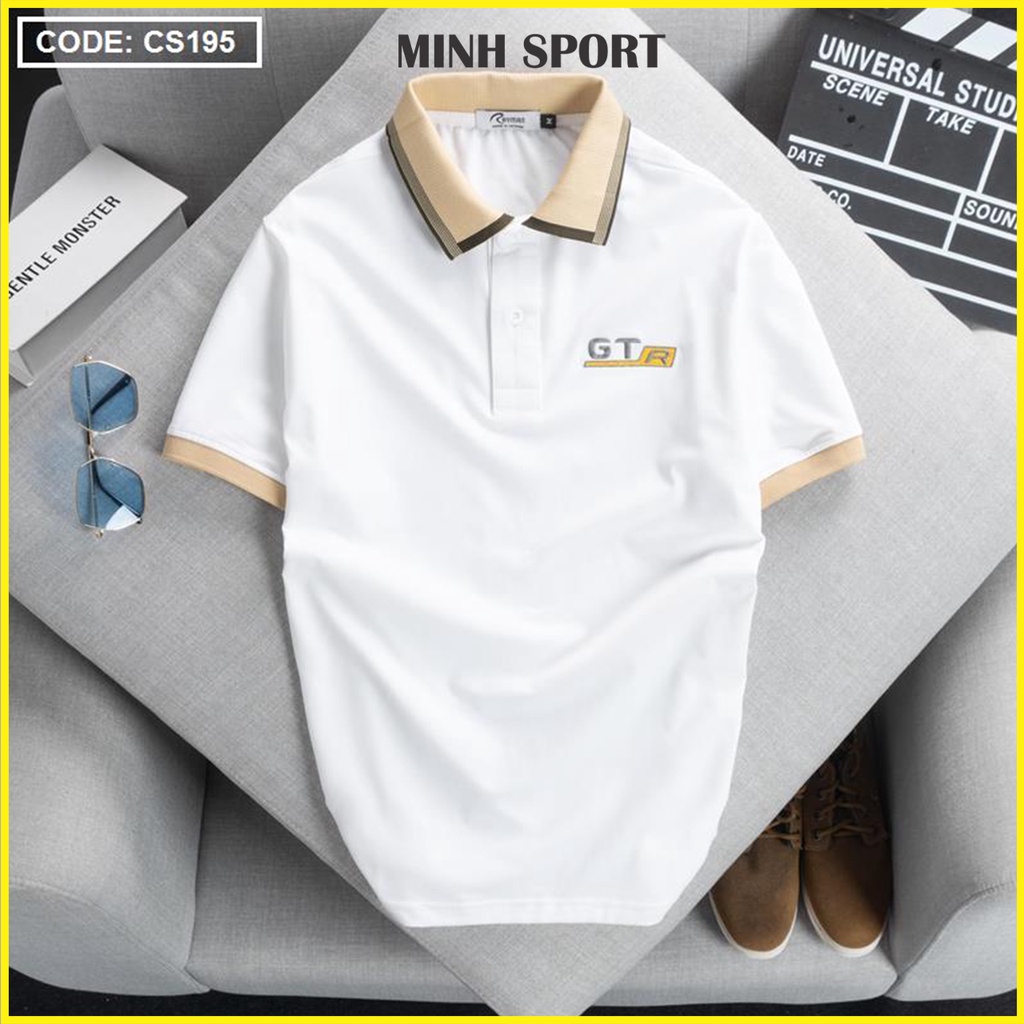 Áo Thun Polo Nam Cổ Bẻ Vải Cá Sấu Thái, Thêu Logo Ngực, Có Size 3XL mã AO.60