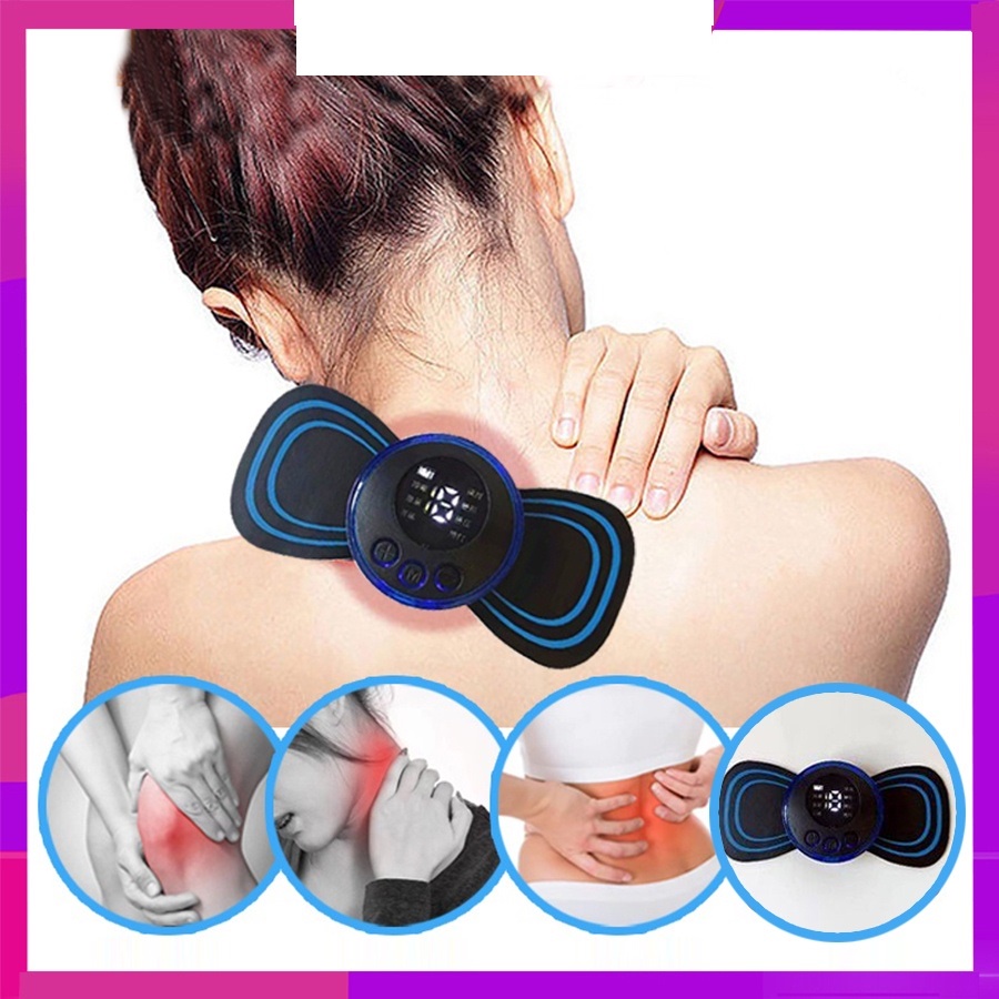 Miếng Dán Massage Xung Điện Máy Massage Toàn Thân 8 Chế Độ-19 Cường Độ Giảm Đau Hiệu Quả