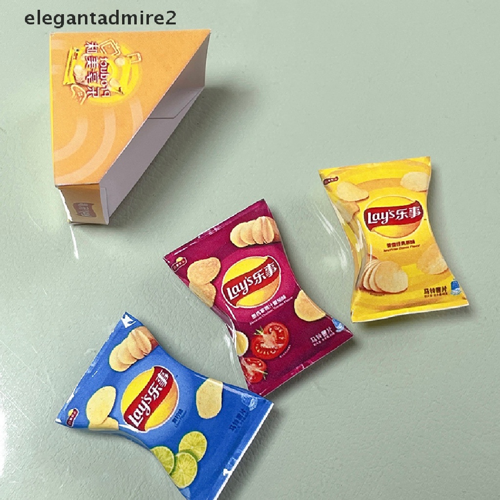 1 Set Mô Hình Đồ Ăn Vặt / Khoai Tây Chiên Tỉ Lệ 1: 12 Trang Trí Nhà Búp Bê