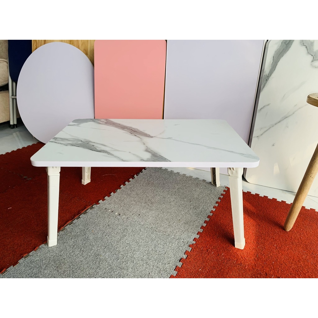 Bàn học chân nhựa gấp gọn tiện dụng k 40/60 cao 28cm