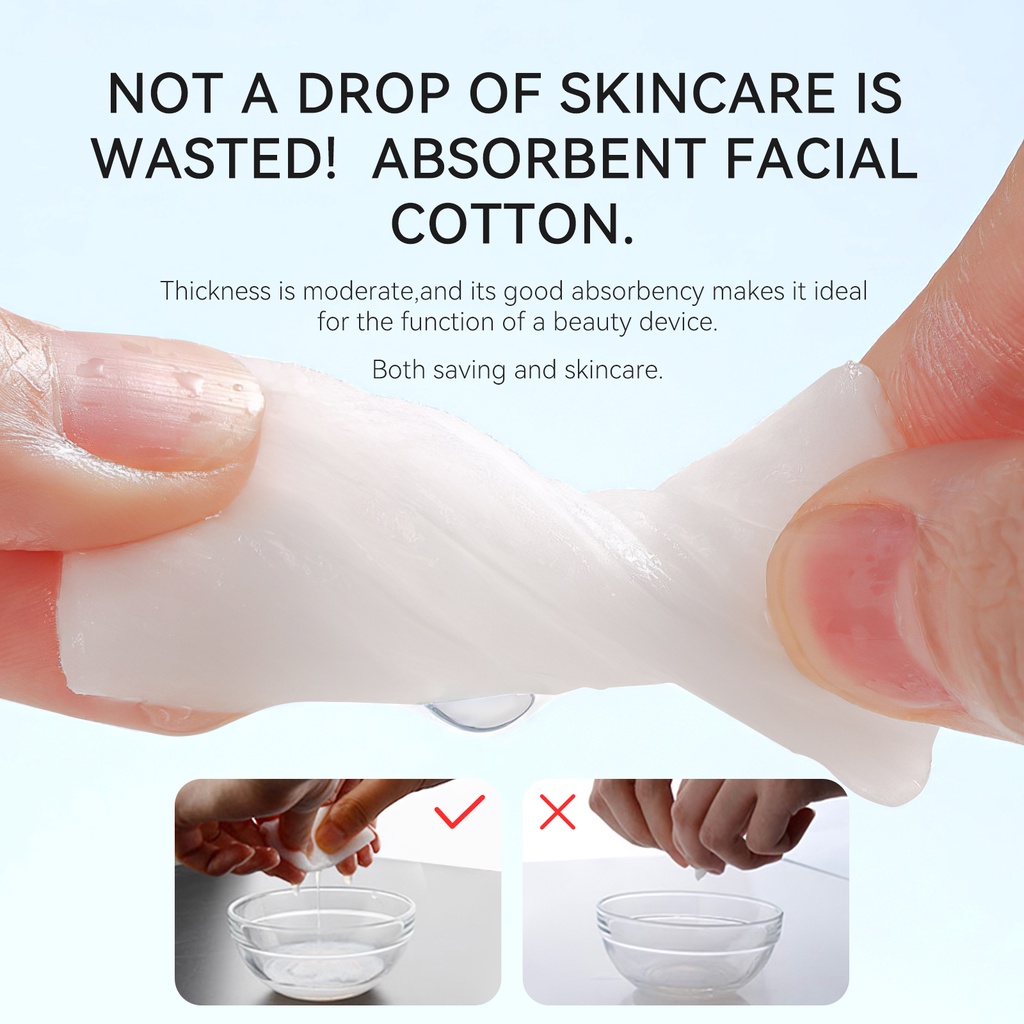 Set 15 Miếng Bông Tẩy Trang ANLAN 75x75mm 100% Cotton Mềm Tự Nhiên