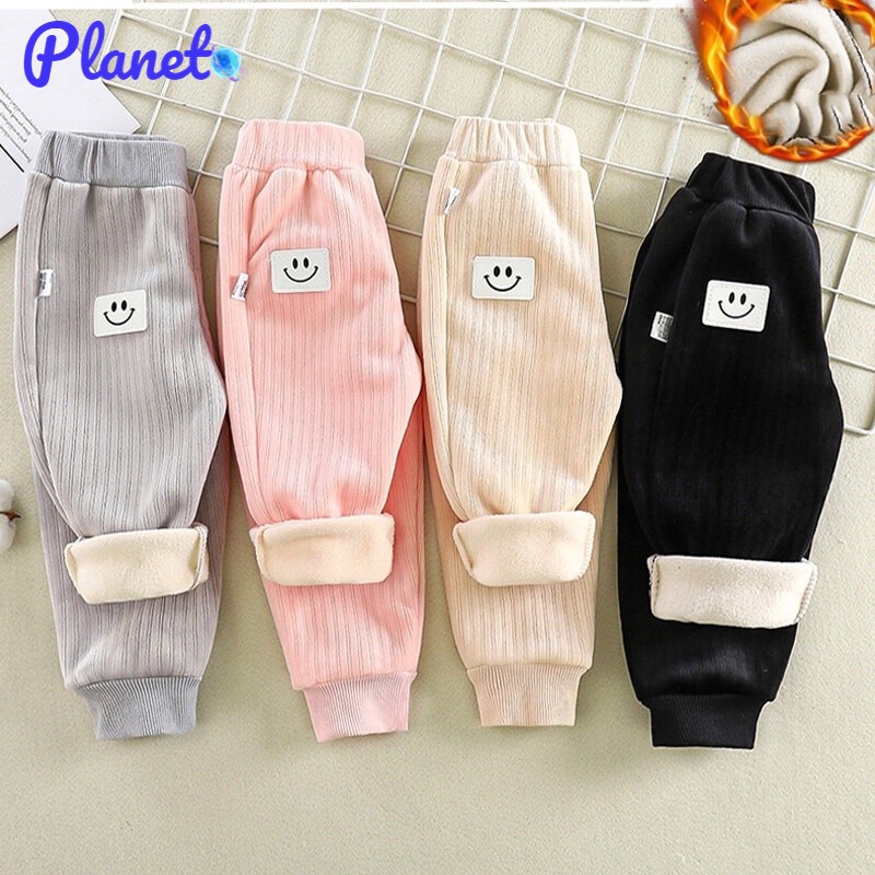 Planet Quần Nỉ Giữ Ấm Thời Trang Cho Bé Quần Dài Thời Trang Cho Bé Trai Và Gái Quần Dài Thể Thao Dày Dặn Thoải Mái Chống Gió Thiết Kế Cổ Tay Áo