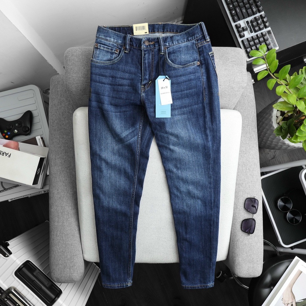 Quần jean nam vải siêu nhẹ xuất FORM SUÔNG , ỐNG ĐỨNG , chất co giãn mềm, bigsize 100kg - 3bros