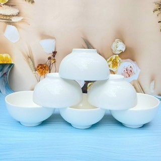 Bát ăn cơm / combo 10 bát ăn cơm trắng trơn dày- chén cơm