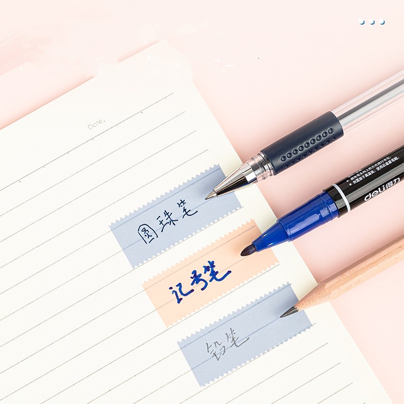 Deli Giấy Dán Ghi Chú Nhiều Màu Sắc Cho Học Sinh