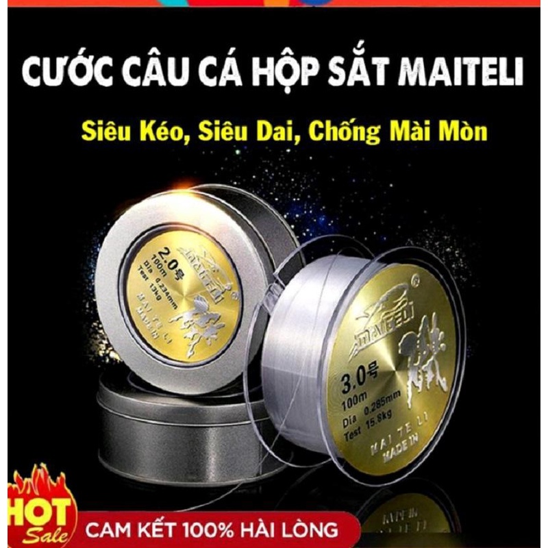Cước Câu Cá MaiTeli 100M Cao Cấp Siêu Bền Chống Xoắn Chống Xước DCC10 - Sanami Fishing