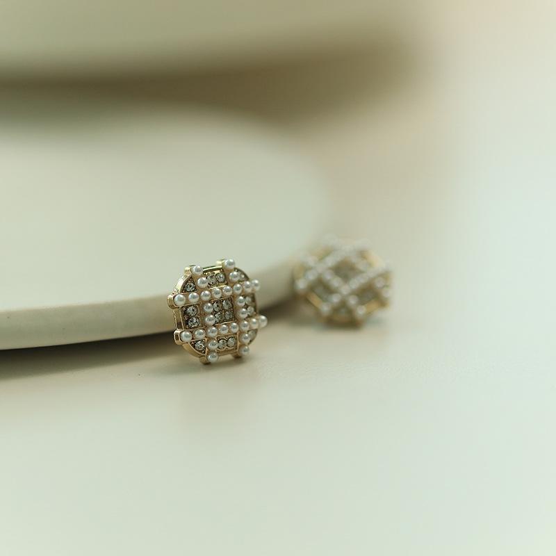 Bộ 5 Nút Áo Khoác Cardigan Dệt Kim Đính Ngọc Trai Nhân Tạo