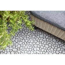 Thảm Nhựa Lót Sàn Hình Viên Sỏi, Lót Sàn Ban Công, Sân Vườn kích thước 30x30cm