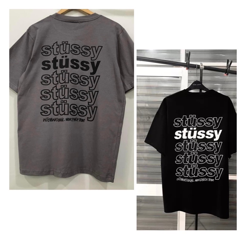 Áo thun unisex stusy 4LINE 045 T-Shirts Basic- vải cotton 100% cao cấp