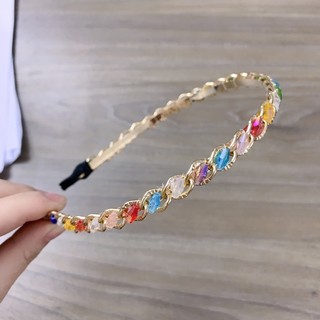 Bờm Tóc Cài Tóc Xích Đính Đá Thanh Lịch Nữ Tính