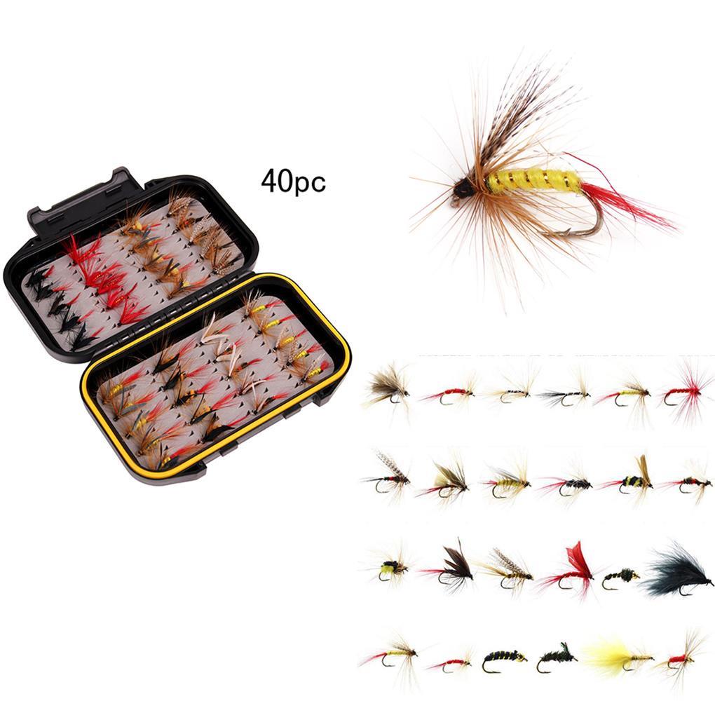 Bộ Mồi Câu Cá Nhân Tạo Nhiều Màu Sắc Kèm Hộp Đựng Tiện Lợi Dành Cho Người Mới Bắt Đầu