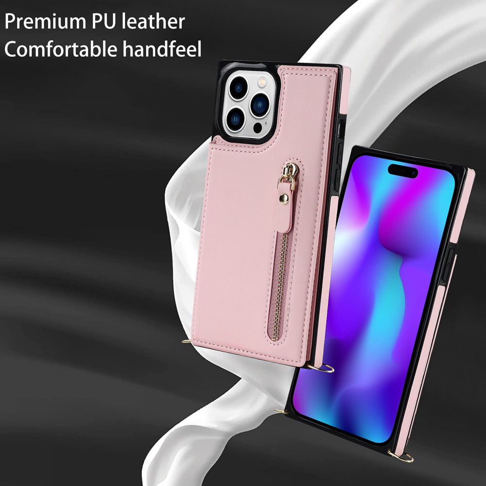 Ốp Điện Thoại Da FLYCASE Kiểu Nắp Lật Có Dây Đeo Vai Sang Trọng Cho iPhone 6 6S 7 8 Plus SE 2020 X XR XS 11 12 Pro Max