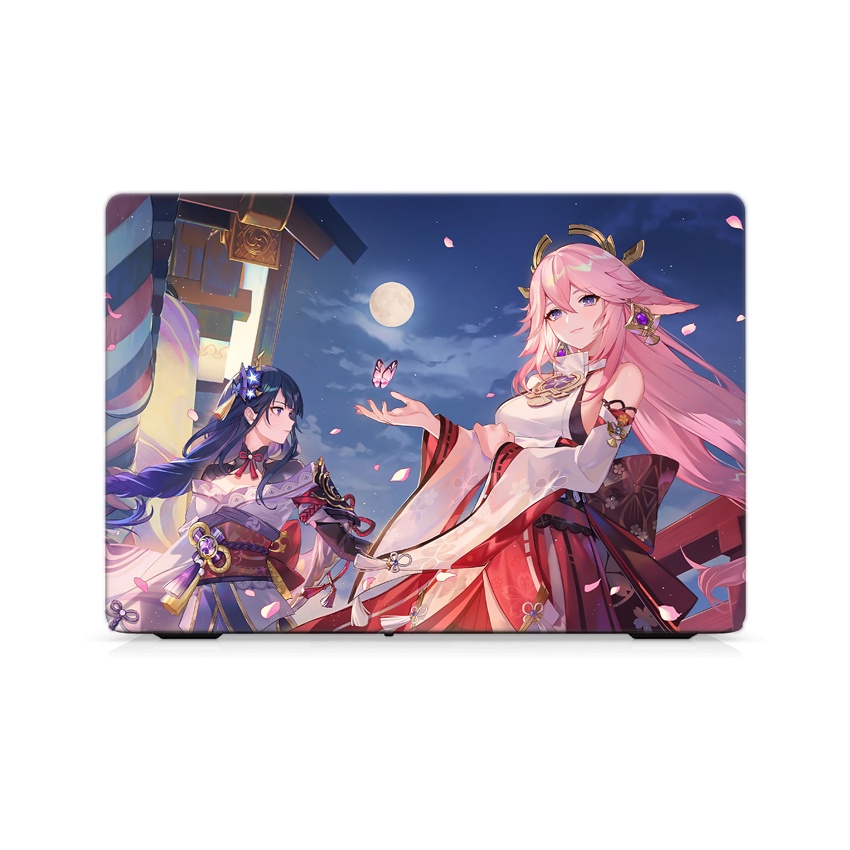Skin Laptop In Hình Genshin Impact 2 Dành Cho Các Dòng Máy Dell Hp Asus Msi Acer Lenovo Macbook Theo Yêu Cầu