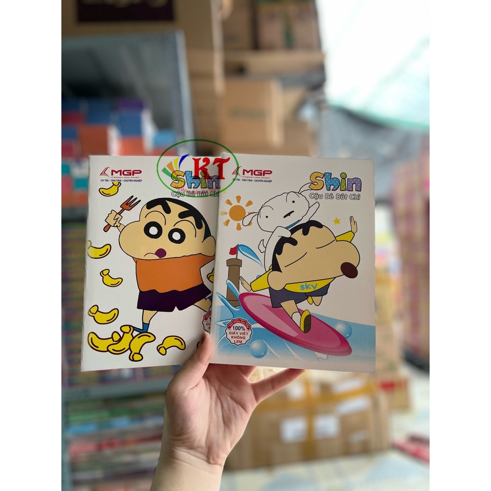 Combo 10 quyển tập MGP Shin 96trang - 4 /5ô ly vuông - Đl 100gsm