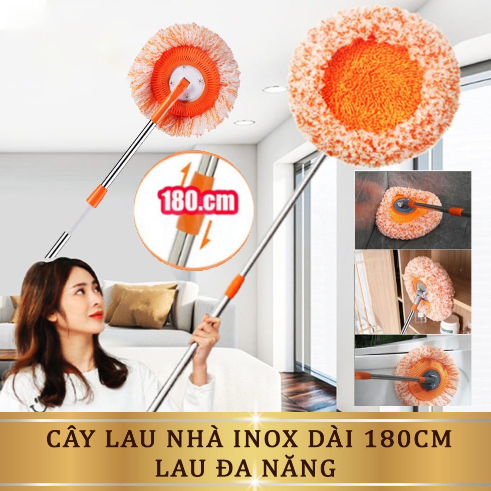 cây lau nhà hoa hướng dương, cây lau nhà đa năng 360 độ
