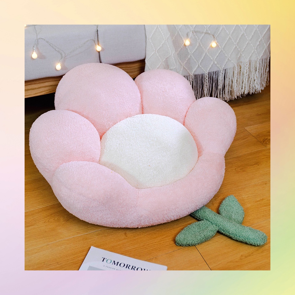 Đệm Bông Mềm Mại Họa Tiết Hoa Ấm Áp Cho Mùa Đông