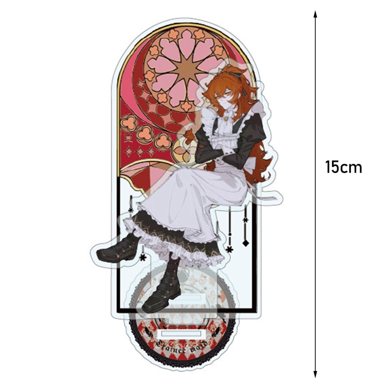 Tmdbyx Mô Hình Anime Genshin Va Chạm Diluc Venti Klee Zhongli Bằng Acrylic Trang Trí Bàn Làm Việc Có Móc Khóa