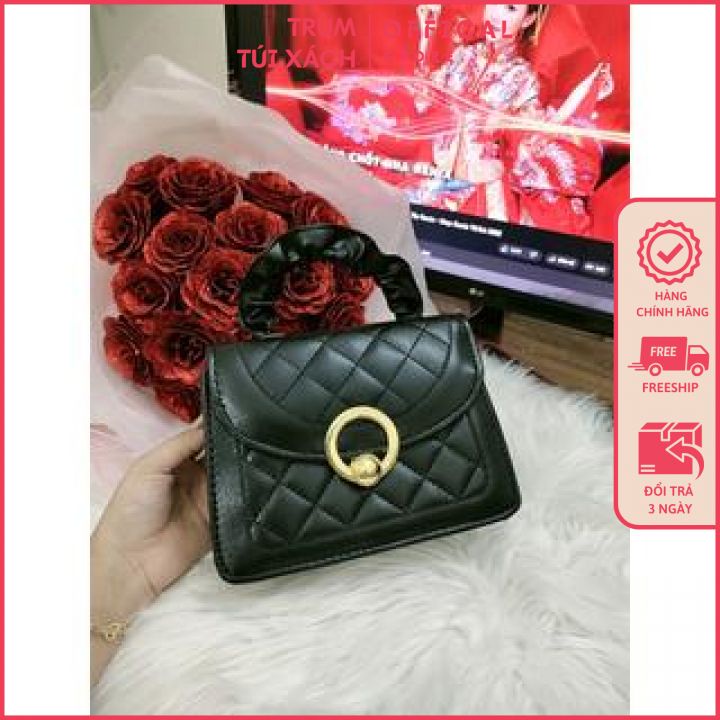 Túi đeo vai,đeo chéo nữ quai nhúm  thời trang siêu HOT quai nhúm khoá vàng tròn HOT đeo đi học,đi chơi,đi làm