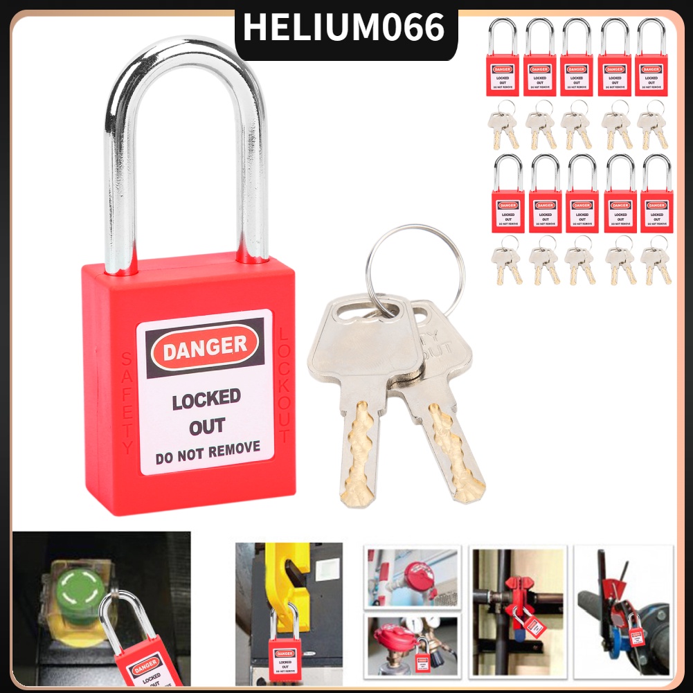 10 bộ Khóa 38mm  Khóa Nylon Kỹ thuật Công nghiệp Cách nhiệt cho Điện hóa học Helium066