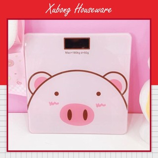Cân điện tử sức khỏe hình lợn màu hồng cực cute