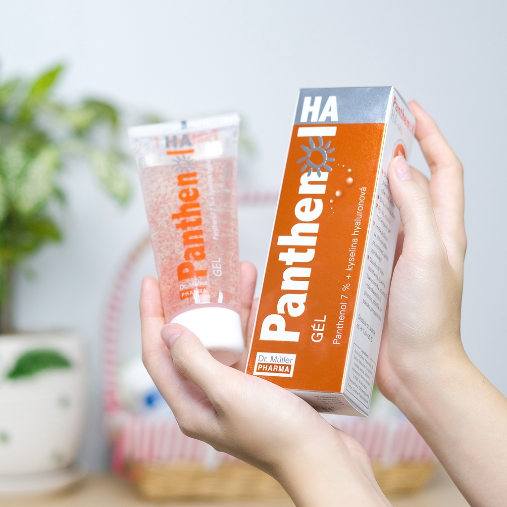 Gel dưỡng ẩm da Panthenol B5 7% bổ sung HA, Vitamin E Dr Muller 110ml làm đẹp da, phục hồi da [Nhập khẩu Châu Âu]