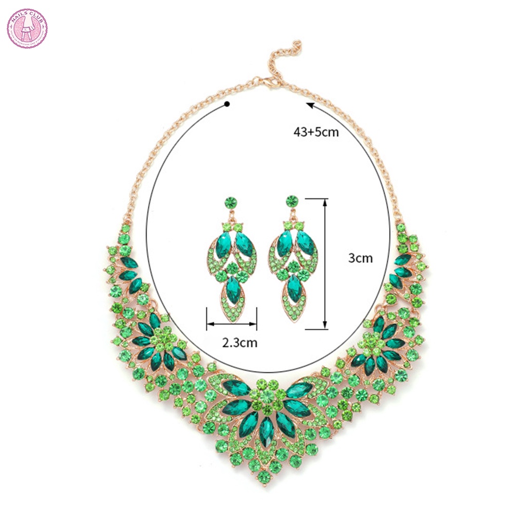 Bộ Trang Sức Hoa Lá Bằng Hợp Kim Cao Cấp Thoải Mái Cho Mẹ Và Bé