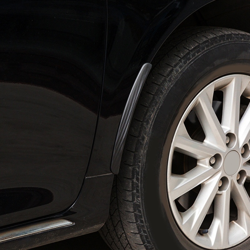 FENDER Set 2 Dải Dán Trang Trí Vành Bánh Xe Hơi Bằng Sợi Carbon Cao Cấp