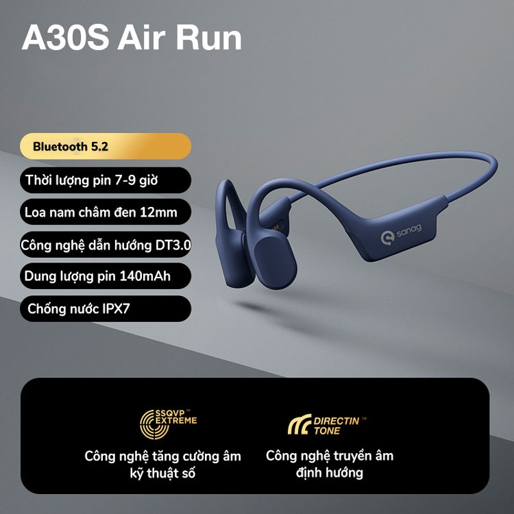 Tai nghe truyền dẫn khí Sanag A30sPro AirRun