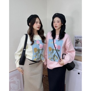 Áo len thêu cao cấp len thêu sắc nét