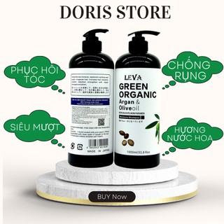 DẦU GỘI XẢ GREEN ORGANIC DƯỠNG ẨM PHỤC HỒI HƯƠNG NƯỚC HOA 1000ML * 2 CHÍNH HÃNG