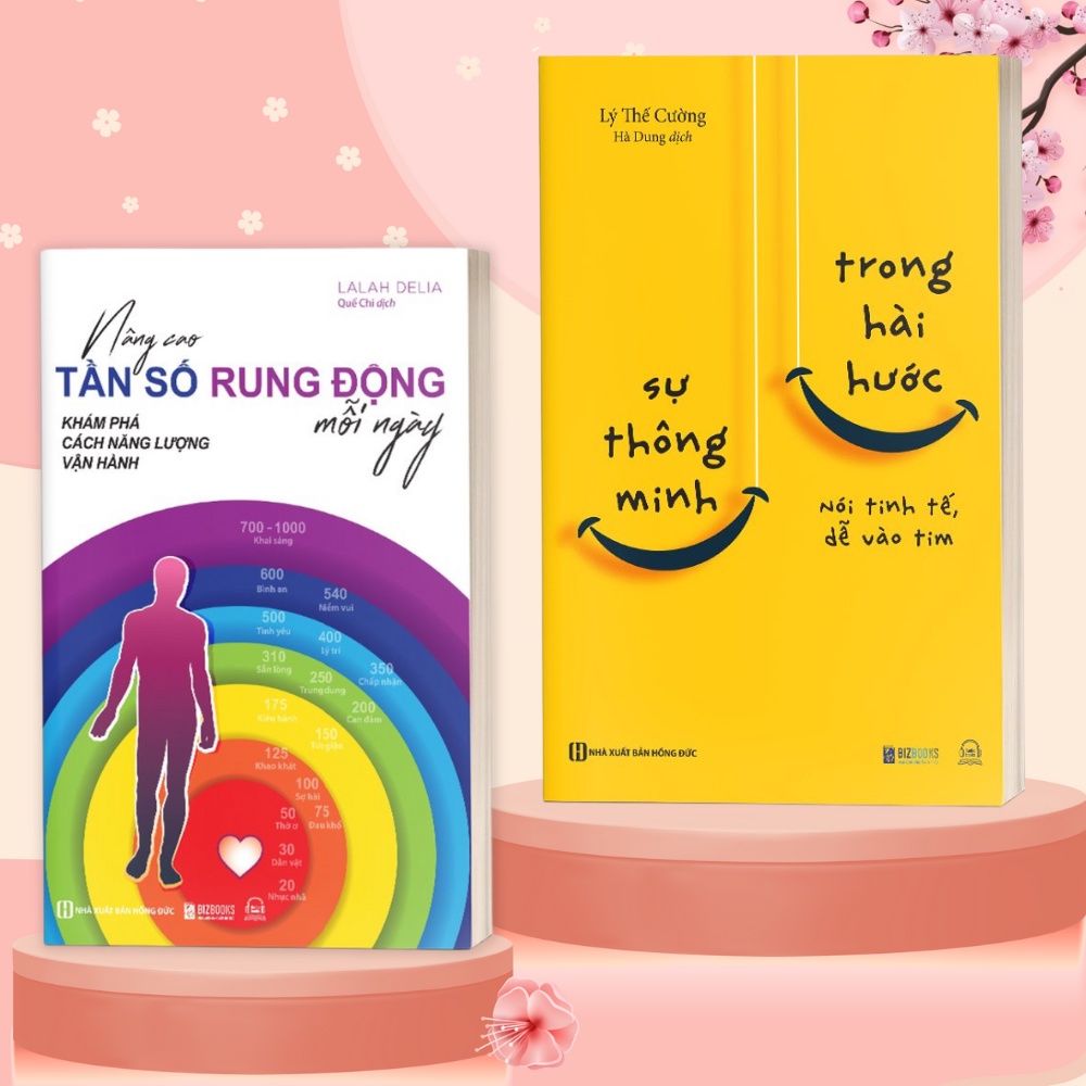 Combo 2 cuốn sách Bizbook-Nâng Cao Tần Số Rung Động Mỗi Ngày và Sách Sự Thông Minh Trong Hài Hước Nói Tinh Tế Dễ Vào Tim