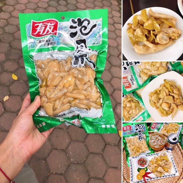 Chân Gà Cay Yuyu 220g ăn vặt cực ngon - vuanuongtrunghoa