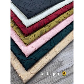 Vải Gấm lan, gấm tafta hoa lan, gấm cứng khổ 1m5