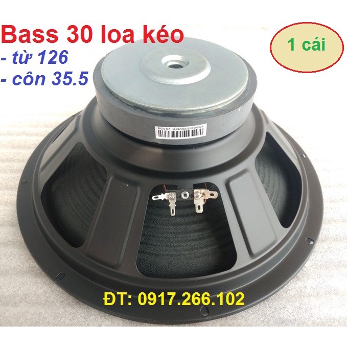 Loa Rời Bass 30cm lắp loa kéo karaoke từ 126 coil 35.5mm - Giá 1 chiếc - Loa 3 tấc
