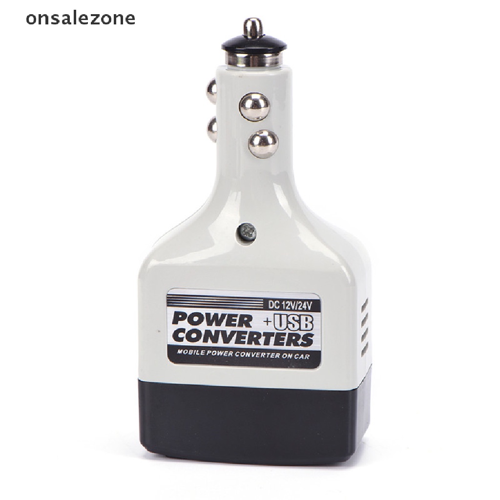 Cục Sạc Di Động Chuyển Đổi DC 12V Sang AC 220V Với Cổng USB