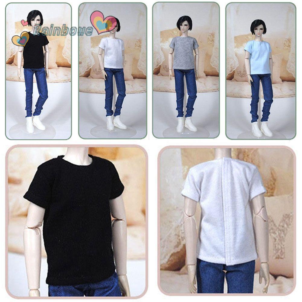 Bộ Quần Áo Cotton Màu Cầu Vồng Cho Búp Bê Nam 1 / 6 30cm