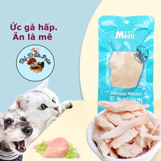 Ức gà hấp MASTI 40g cho chó mèo