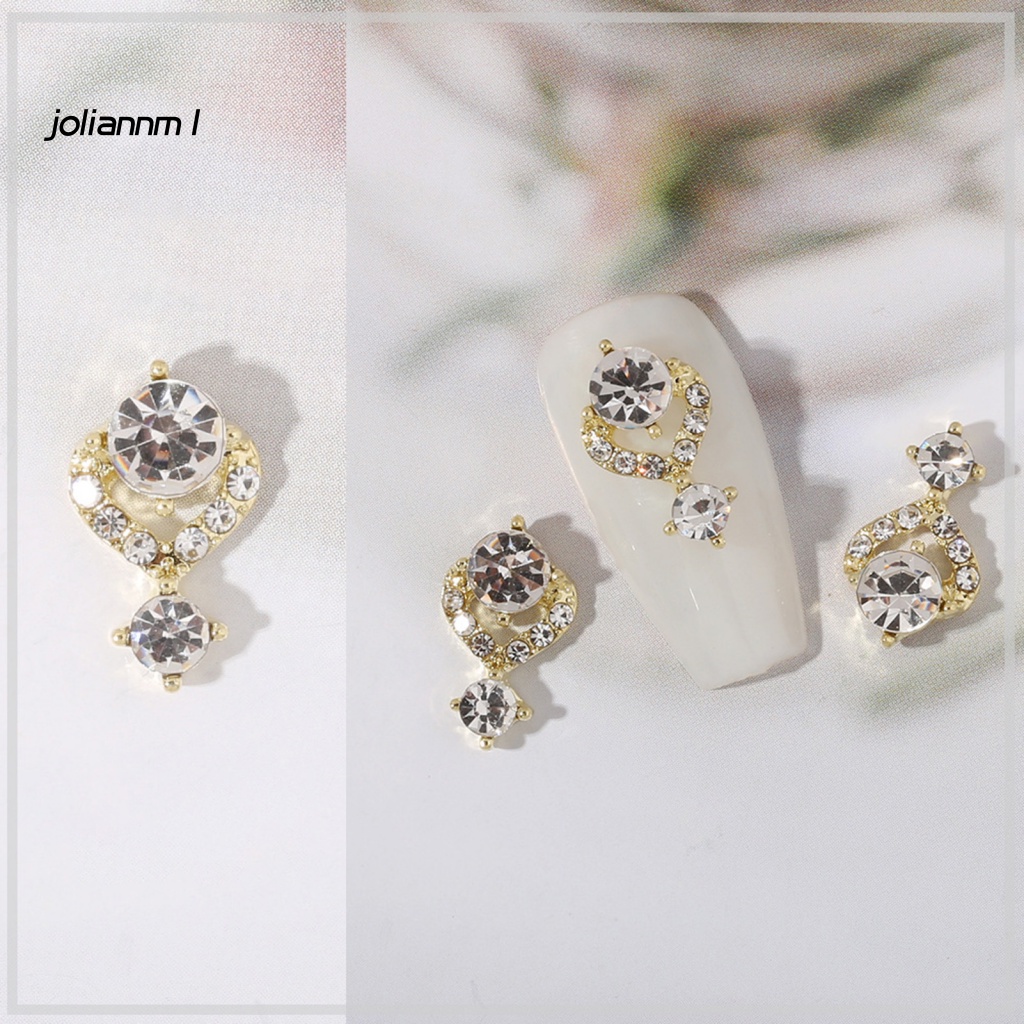 Set 10 Phụ Kiện Trang Trí Móng Tay Bằng Hợp Kim Hình Giọt Nước Đẹp Mắt